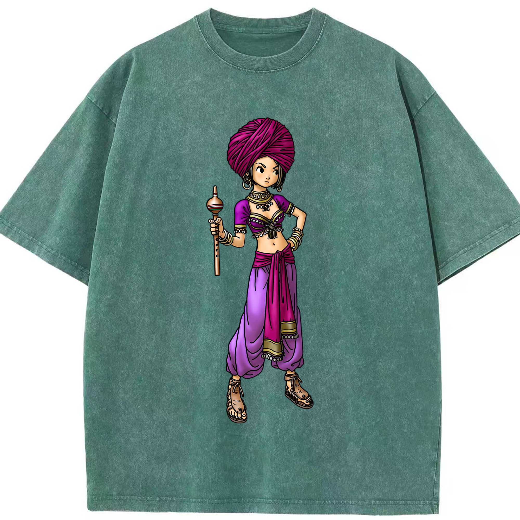 （画像用） ドラゴンクエスト Doragon Kuesuto Dragon Quest 綿100% ヴィンテージ風 半袖Tシャツ（フロントプリント）
